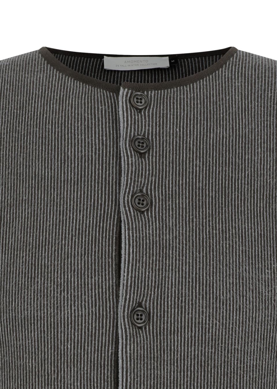 MUSINSA公式 | AMOMENTO STRIPE BUTTON UP CARDIGAN (2COLORS)