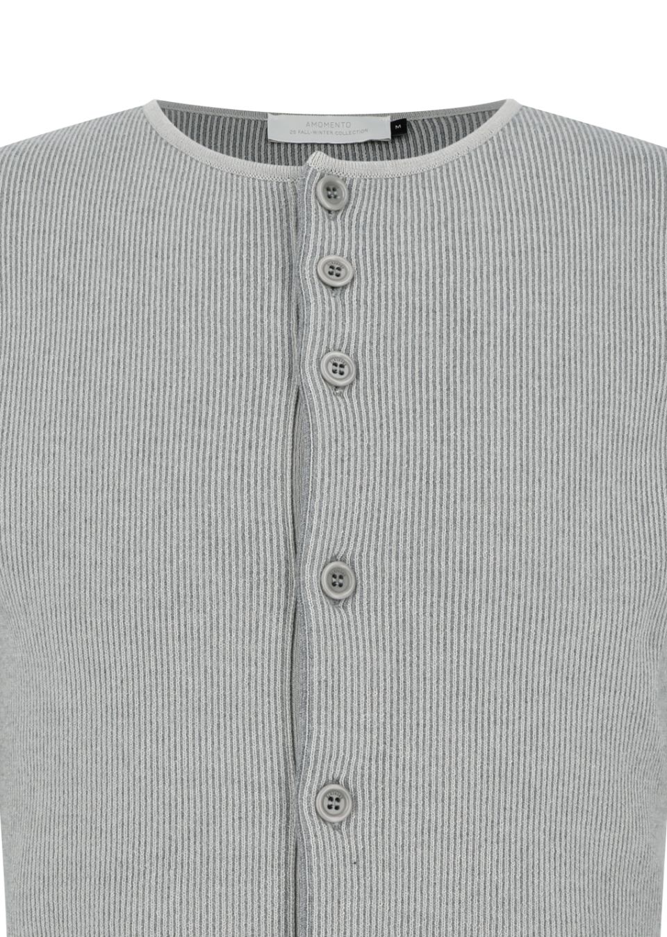 MUSINSA | AMOMENTO STRIPE BUTTON UP CARDIGAN (2COLORS)