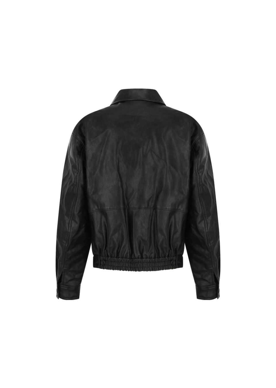MUSINSA | AMOMENTO SYNTHETIC LEATHER BLOUSON