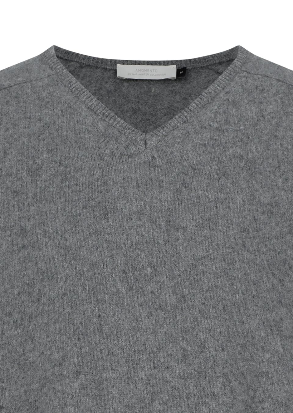 MUSINSA公式 | AMOMENTO RACOON V-NECK KNIT (3COLORS)