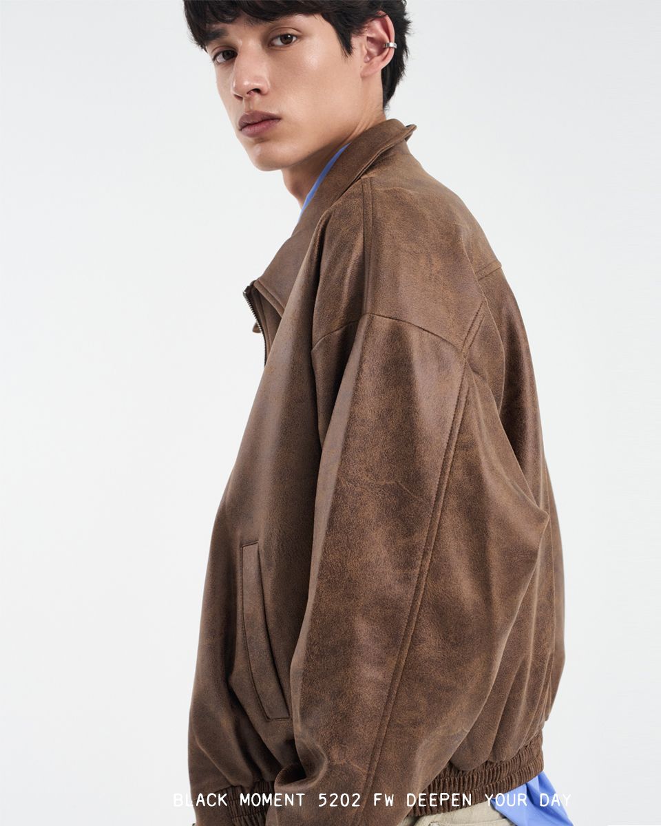 MUSINSA公式 | BLACK MOMENT ビ―ガンスエードオーバーサイズミニマル