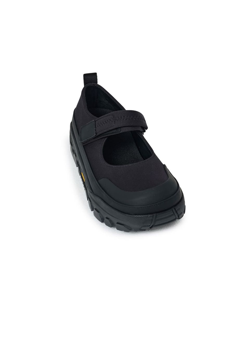 ○amomento○Vibram Mary Jane○23.5〜24.5○ AMOMENTO Black Vibram Mary Jane Ballerina Flats AMOMENTO