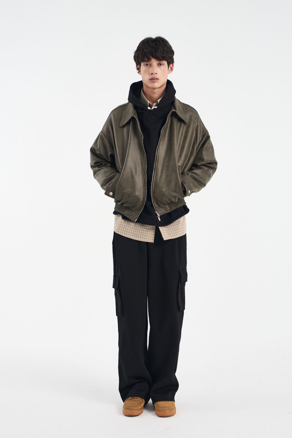 MUSINSA公式 | BLACK MOMENT ビ―ガンスエードオーバーサイズミニマル