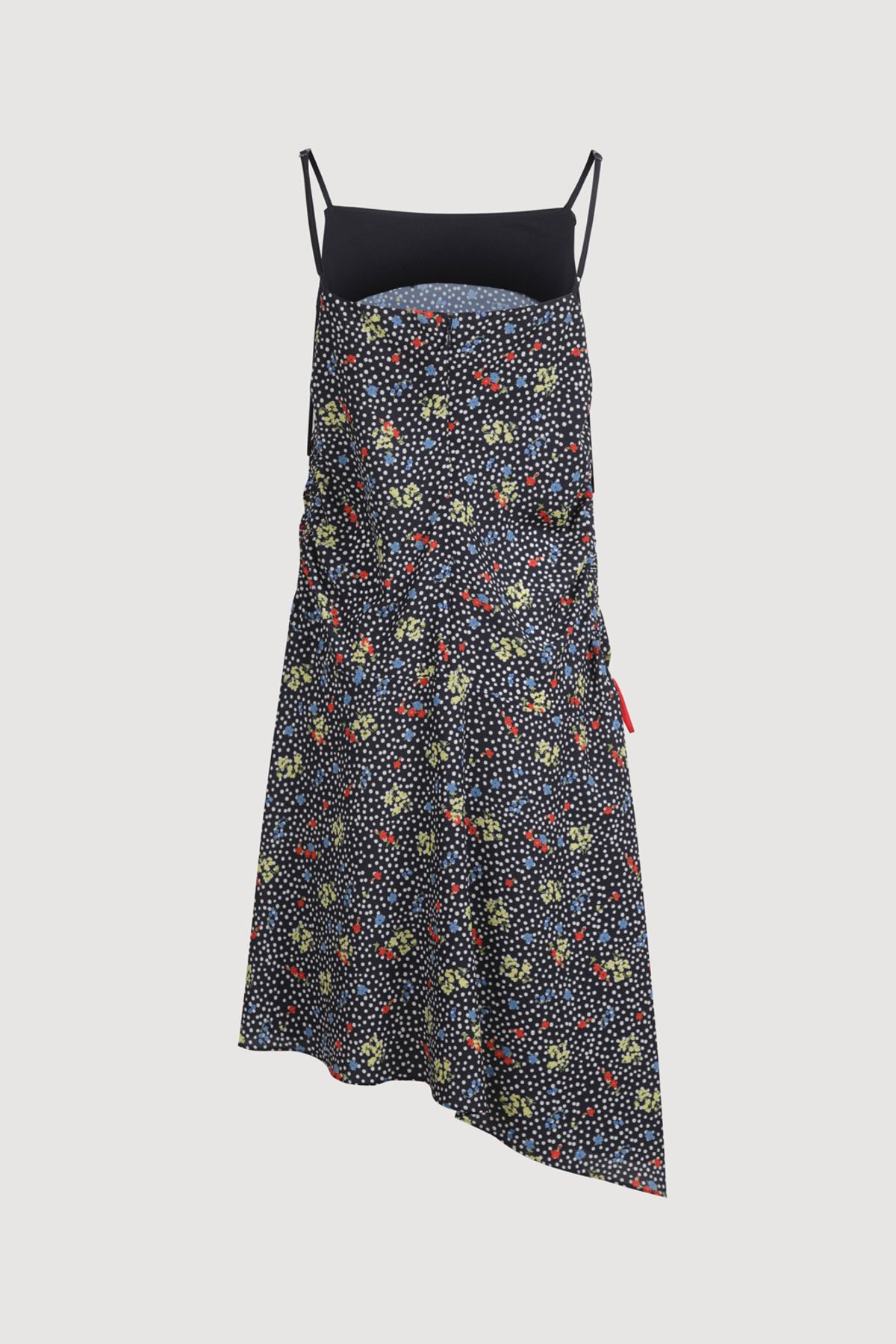 럭키슈에뜨(LUCKY CHOUETTE) Dot Flower Slip Shirring Dress (multi color) LFDAM25570XXX