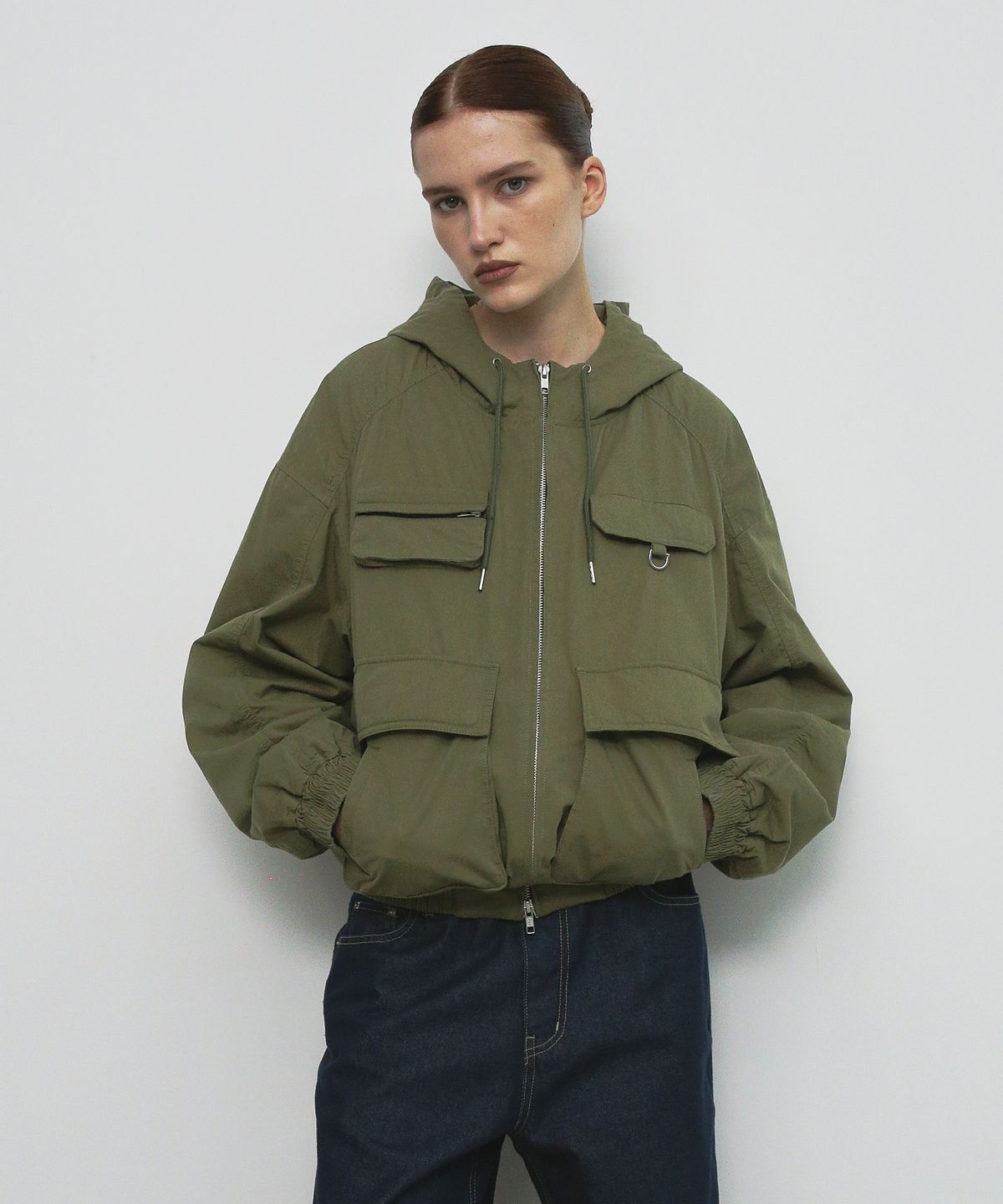 샌드릭(SANDRIC) COTTON POCKET FIELD JACKET_KHAKI