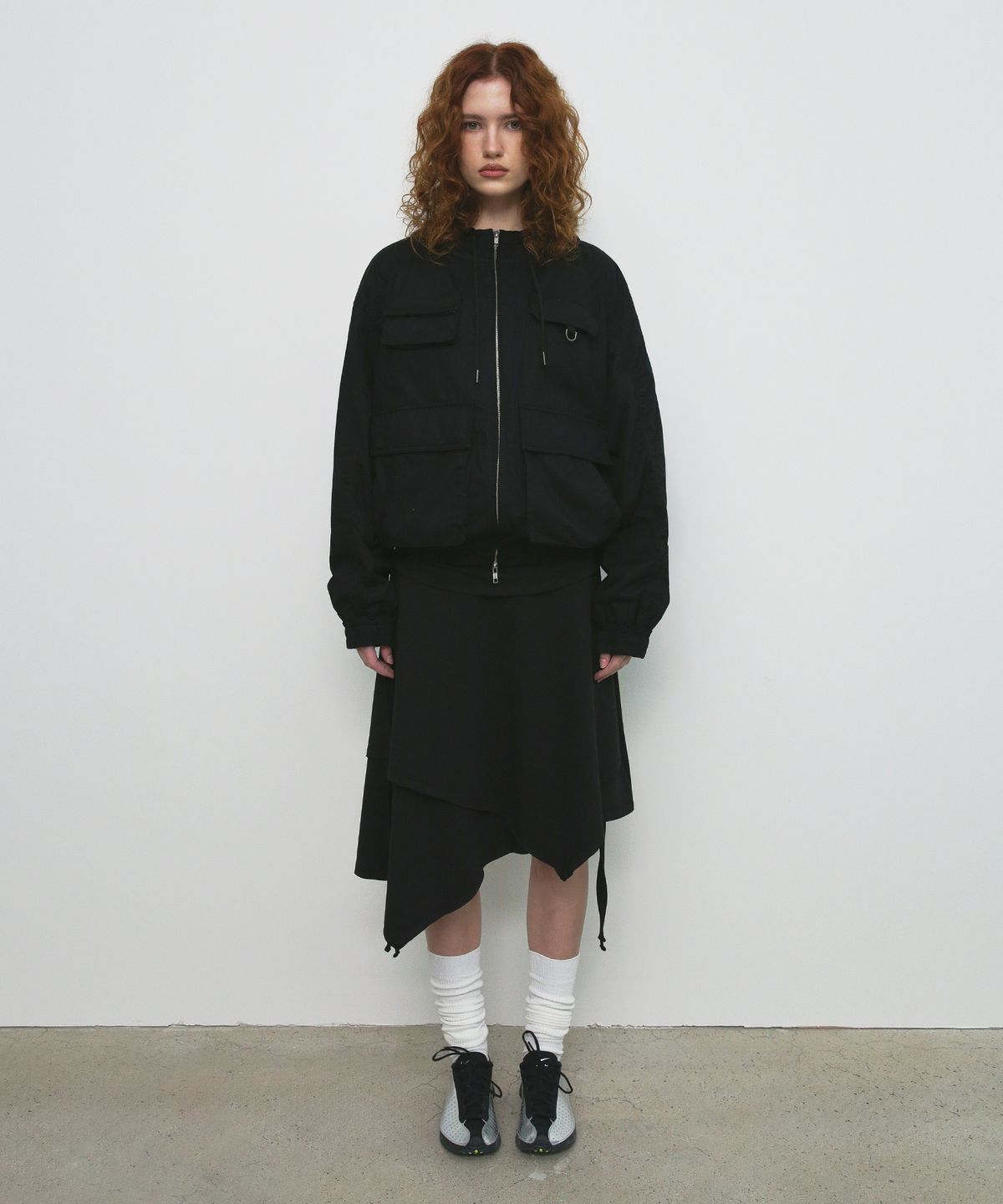 샌드릭(SANDRIC) COTTON POCKET FIELD JACKET_BLACK