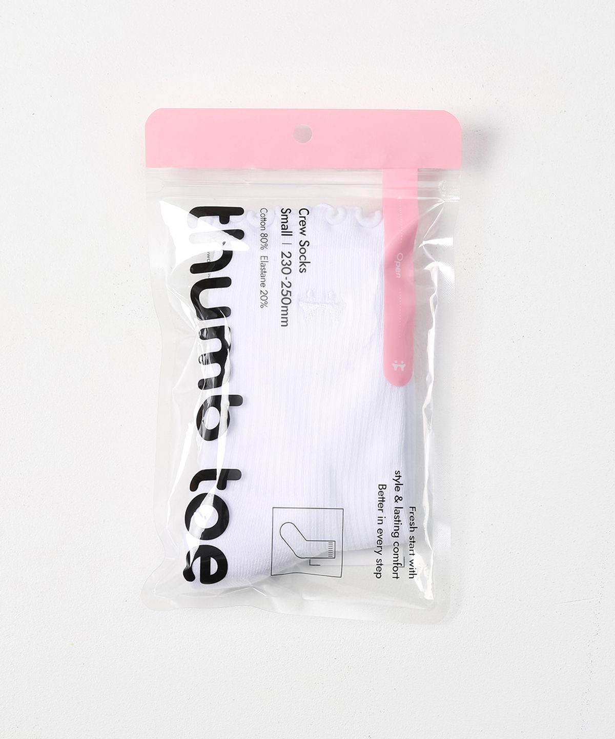 떰토(THUMBTOE) Frill Socks 스포츠 쿠션 크루삭스 무봉제 심리스 양말
