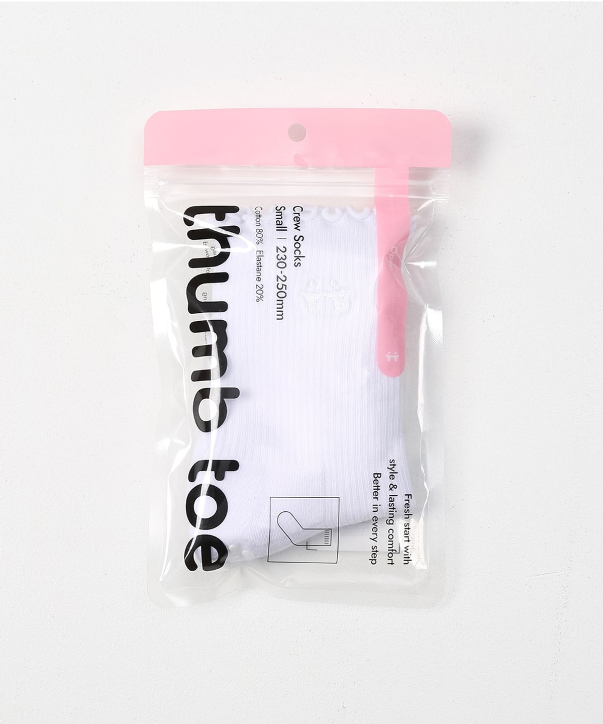 떰토(THUMBTOE) Frill Socks with Grip 스포츠 쿠션 크루삭스 무봉제 심리스 양말