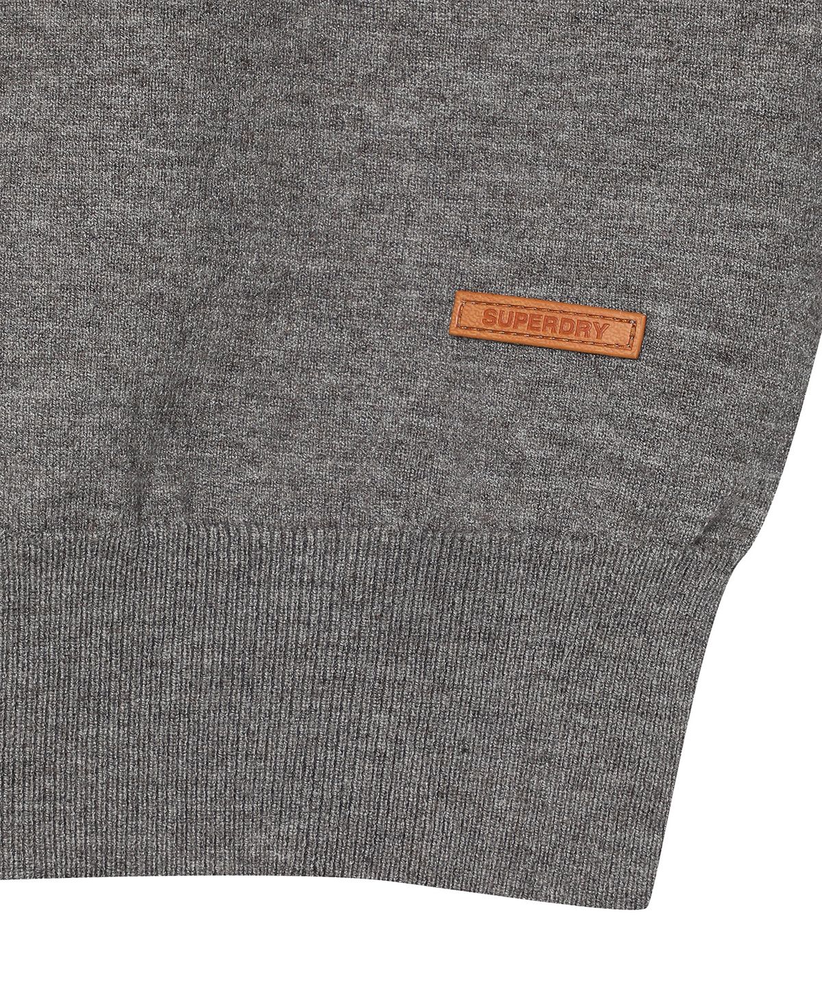 슈퍼드라이(SUPERDRY) W 라운드넥 니트 가디건 멜란지그레이