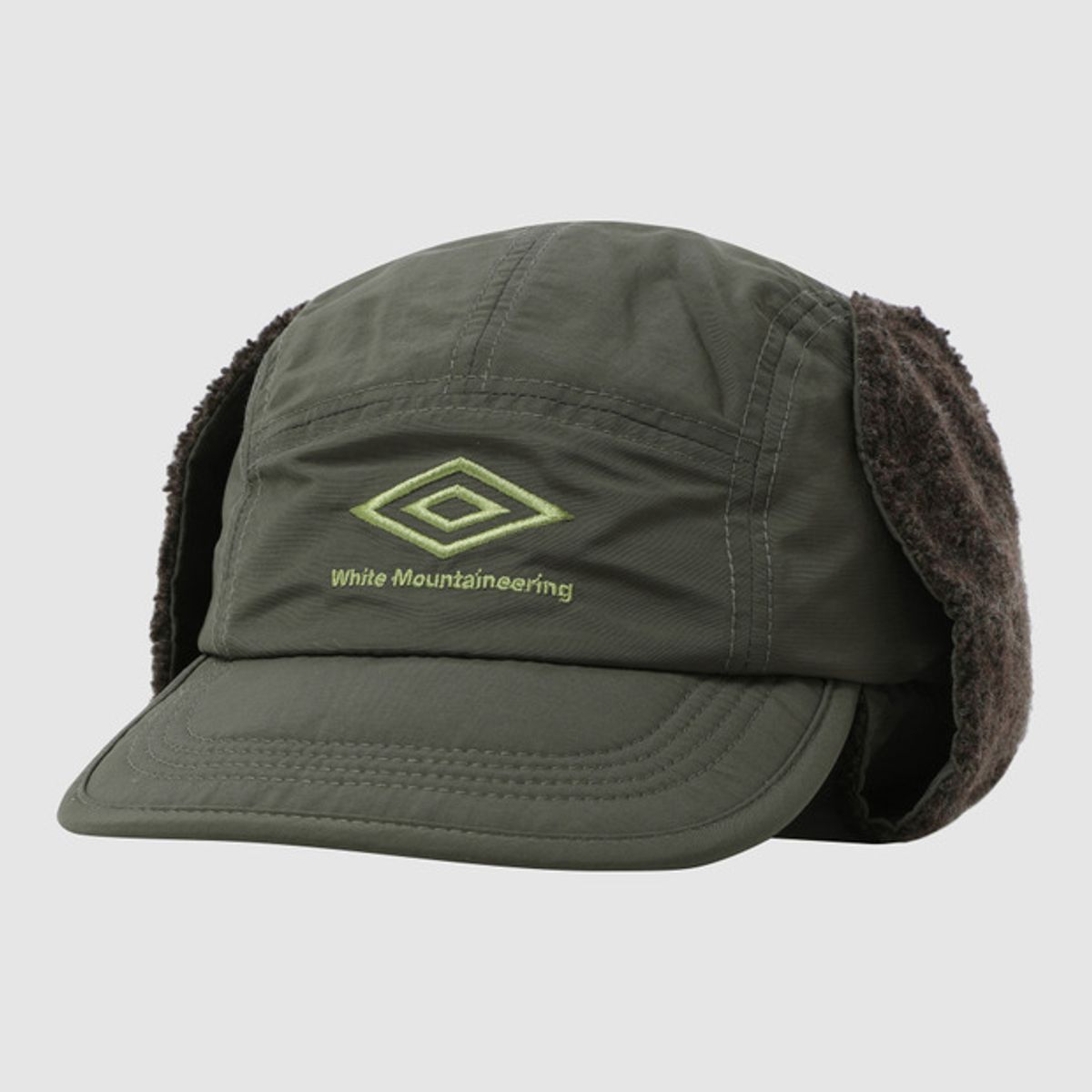 엄브로(UMBRO) [Umbro X White Mountaineering] 플라이트 이어플랩 캡 카키(UQ313CCP90)