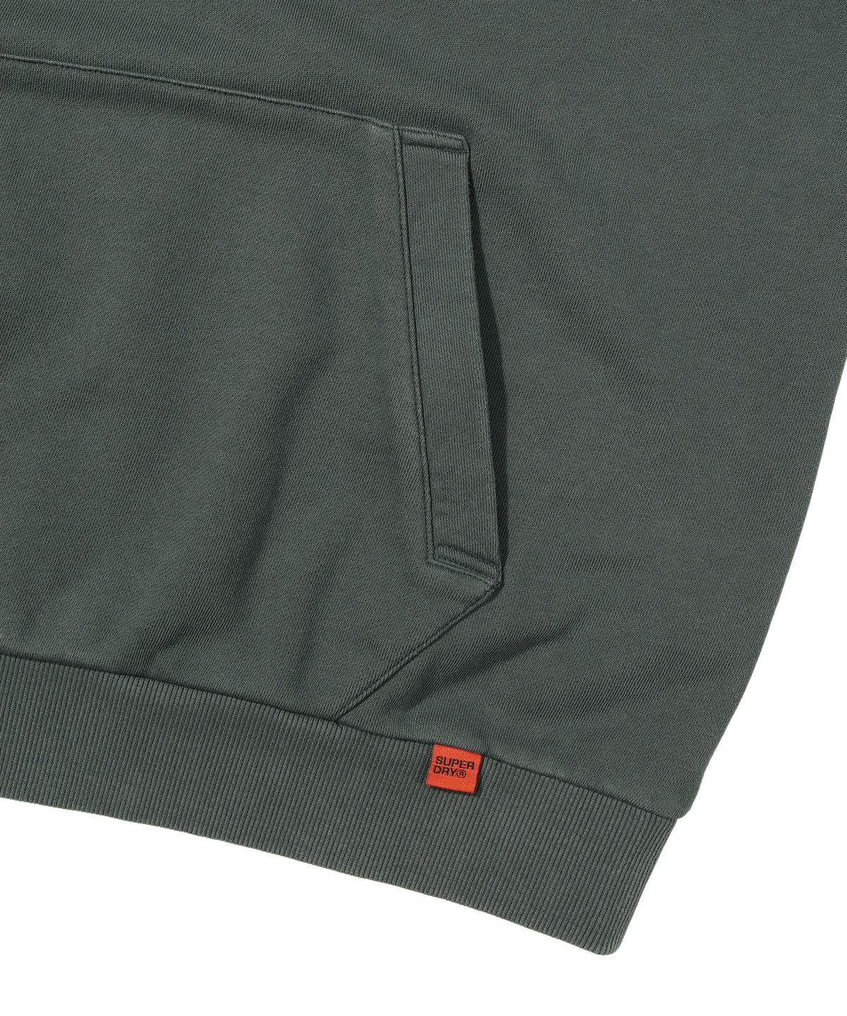 슈퍼드라이(SUPERDRY) 빈티지 아플리케 후드 다크그레이