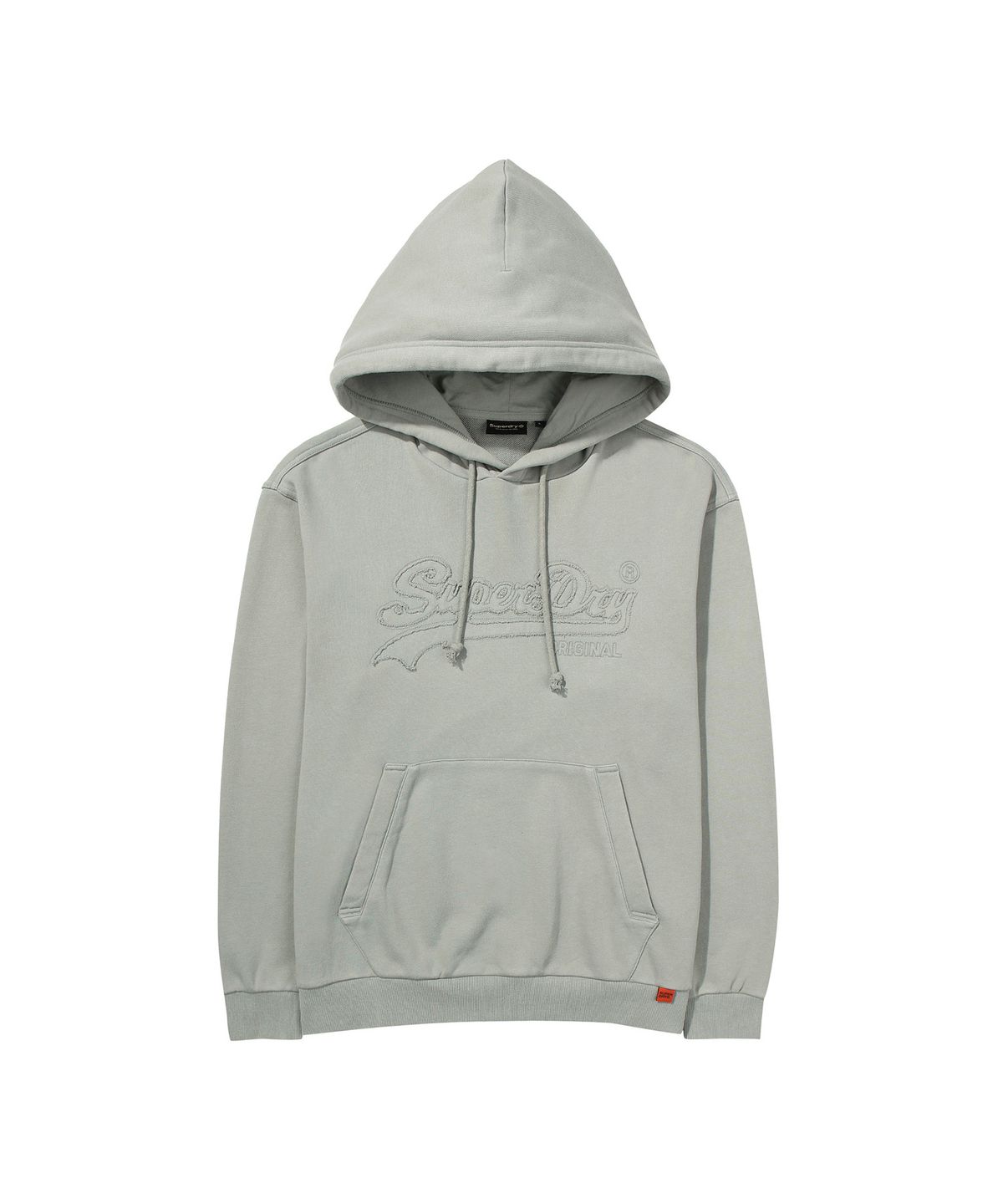 슈퍼드라이(SUPERDRY) 빈티지 아플리케 후드 그레이