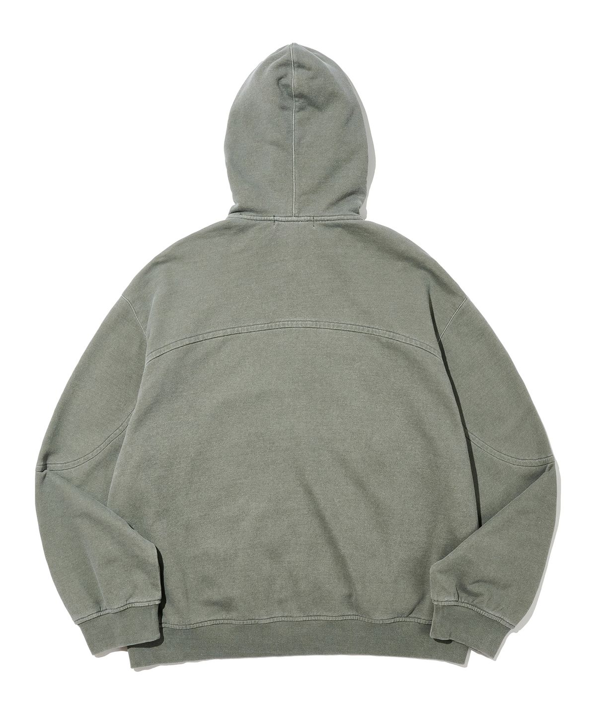 논타입(NONTYPE) BLEACHED HOODIE ZIP UP (KHAKI)