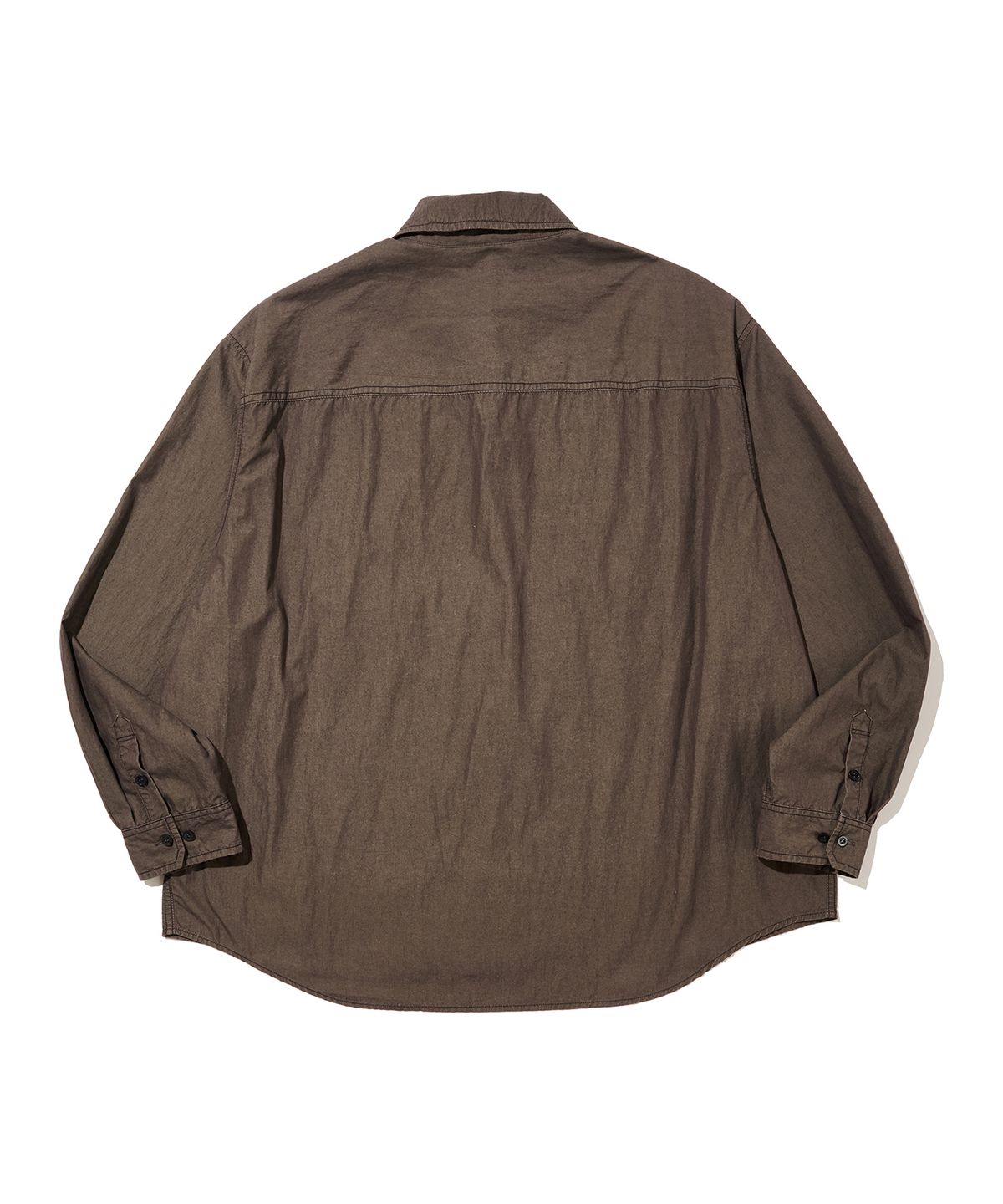 논타입(NONTYPE) CROSS SECTOR SHIRTS(WASHED CHARCOAL)