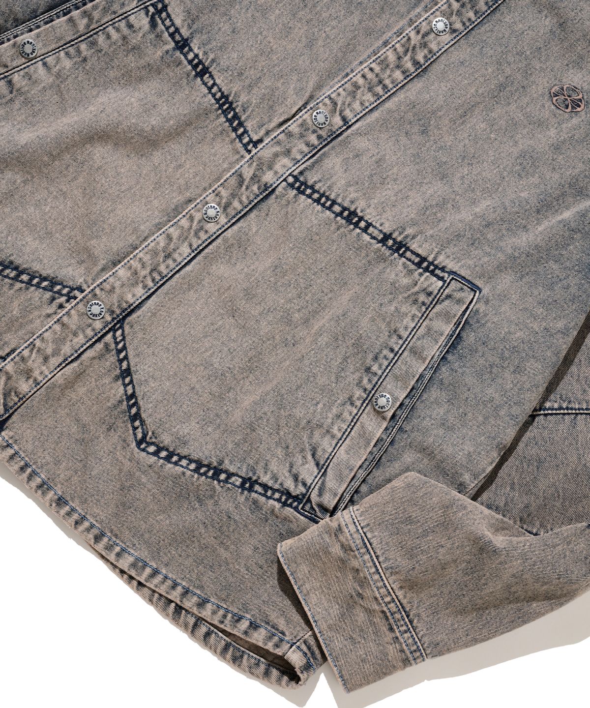 논타입(NONTYPE) VTG POLYGON DENIM SHIRTS( (VINTAGE BLUE)