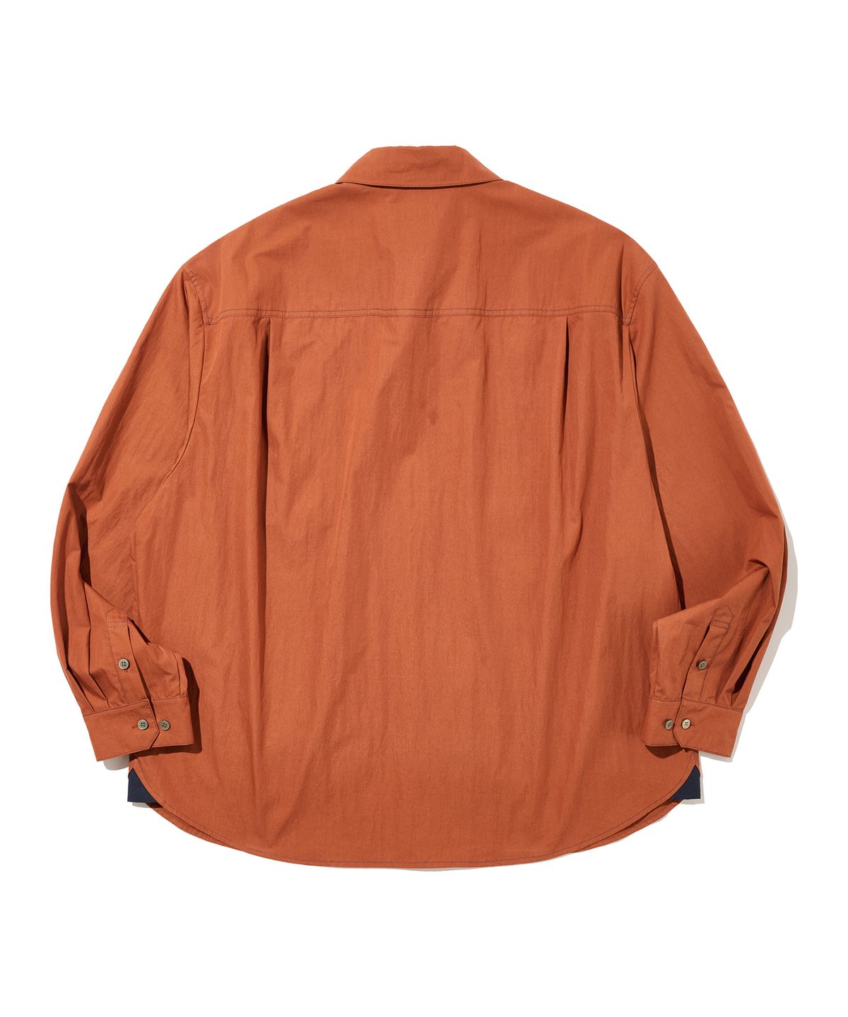 논타입(NONTYPE) DOUBLE FLAP LUGGAGE SHIRTS(CAMEL)