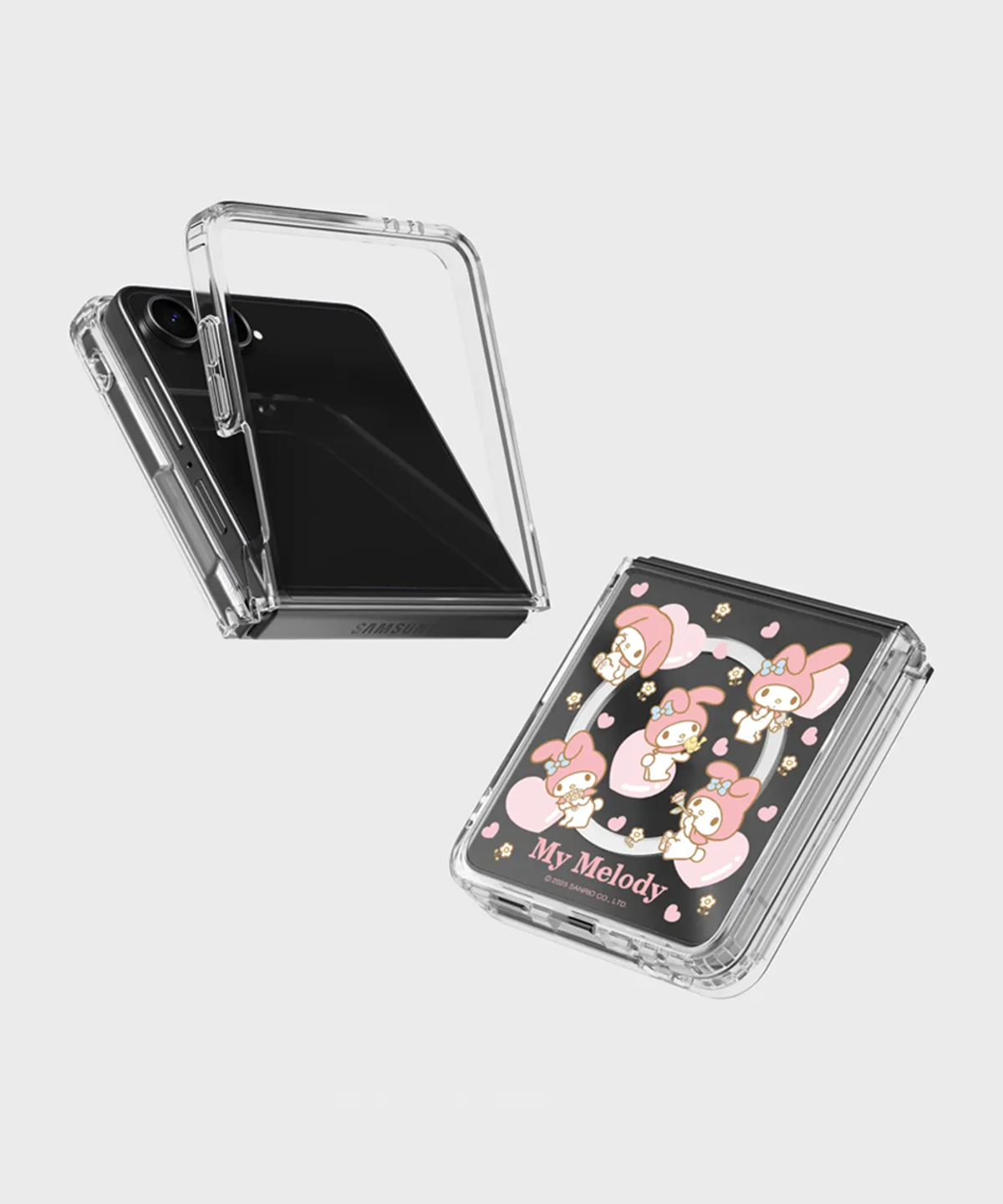 에스엘비에스(SLBS) 마이멜로디 패턴 모노라인 마그넷 케이스 for Galaxy Z Flip7