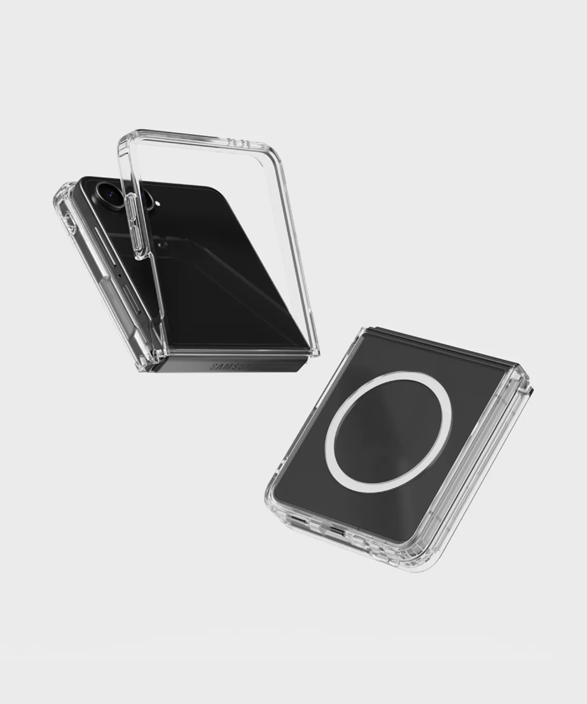 에스엘비에스(SLBS) 모노라인 클리어 마그넷 케이스 for Galaxy Z Flip7