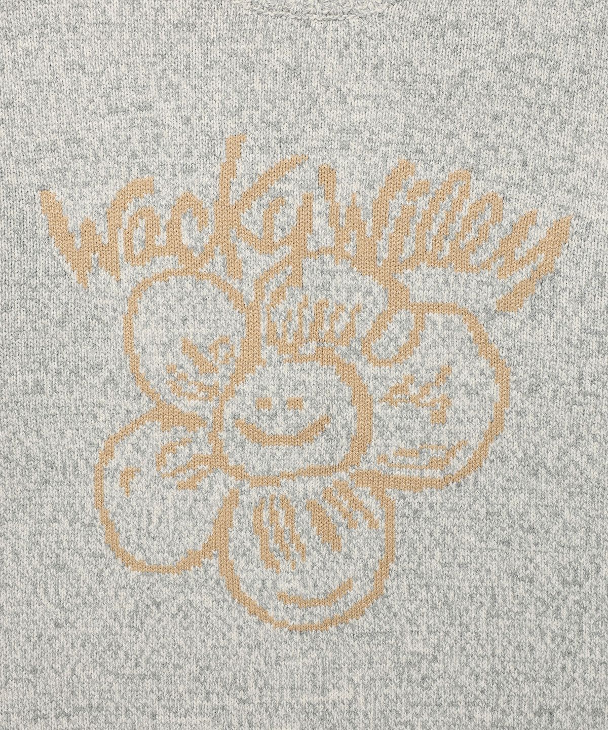 와키윌리(WACKY WILLY) 빅릴리 그래픽 풀오버 니트 그레이