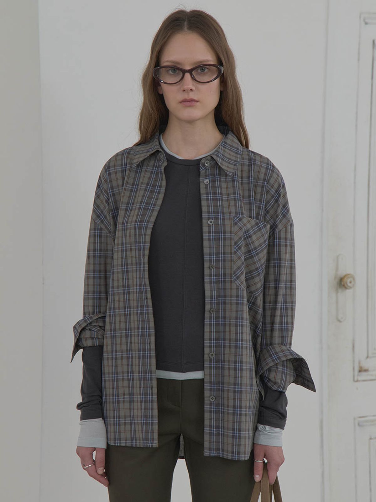 레이브(RAIVE) Loose-fit Check Shirts VW5AB212_2color