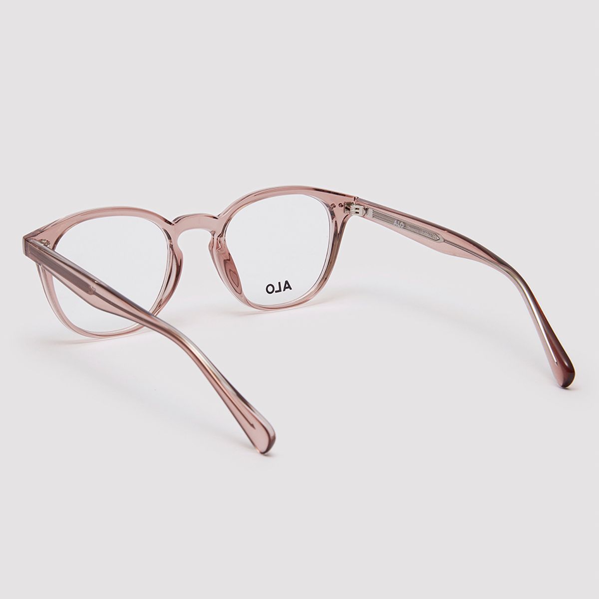 알로아이웨어(ALO EYEWEAR) [Essential] AL5502 1616G 세미오버라운드 투명 브라운 안경테 블루라이트 차단 렌즈 선택