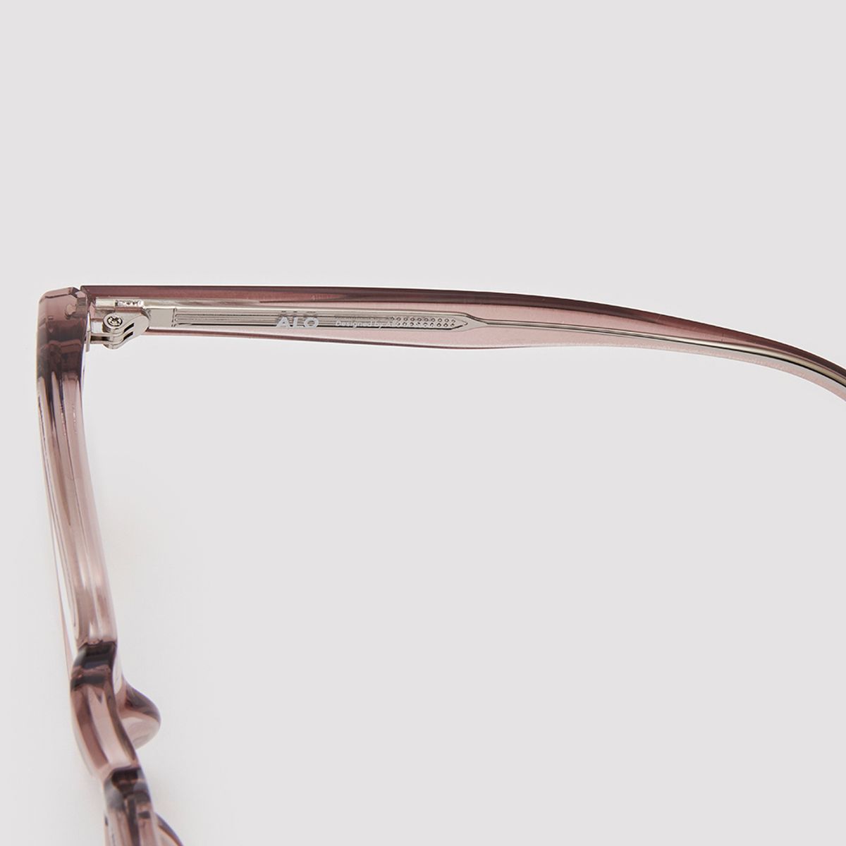 알로아이웨어(ALO EYEWEAR) [Essential] AL5502 1616G 세미오버라운드 투명 브라운 안경테 블루라이트 차단 렌즈 선택
