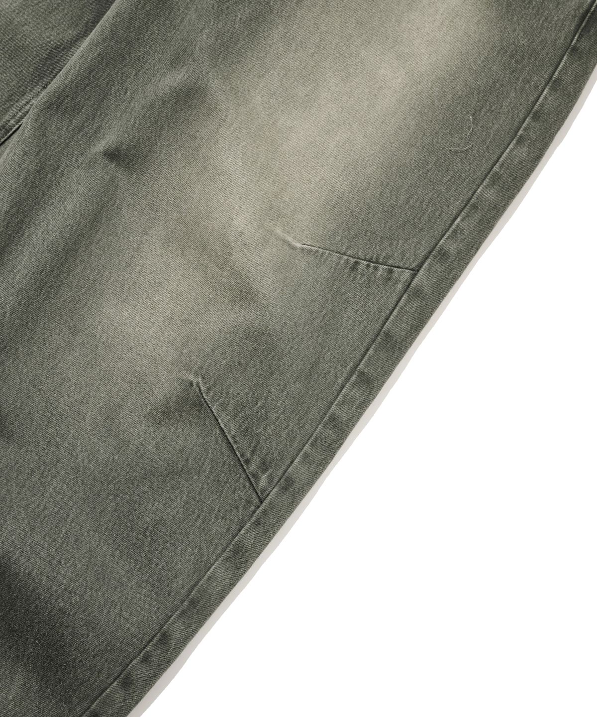 논타입(NONTYPE) DOUBLE EXO DART DENIM PANTS (WASHED KHAKI)