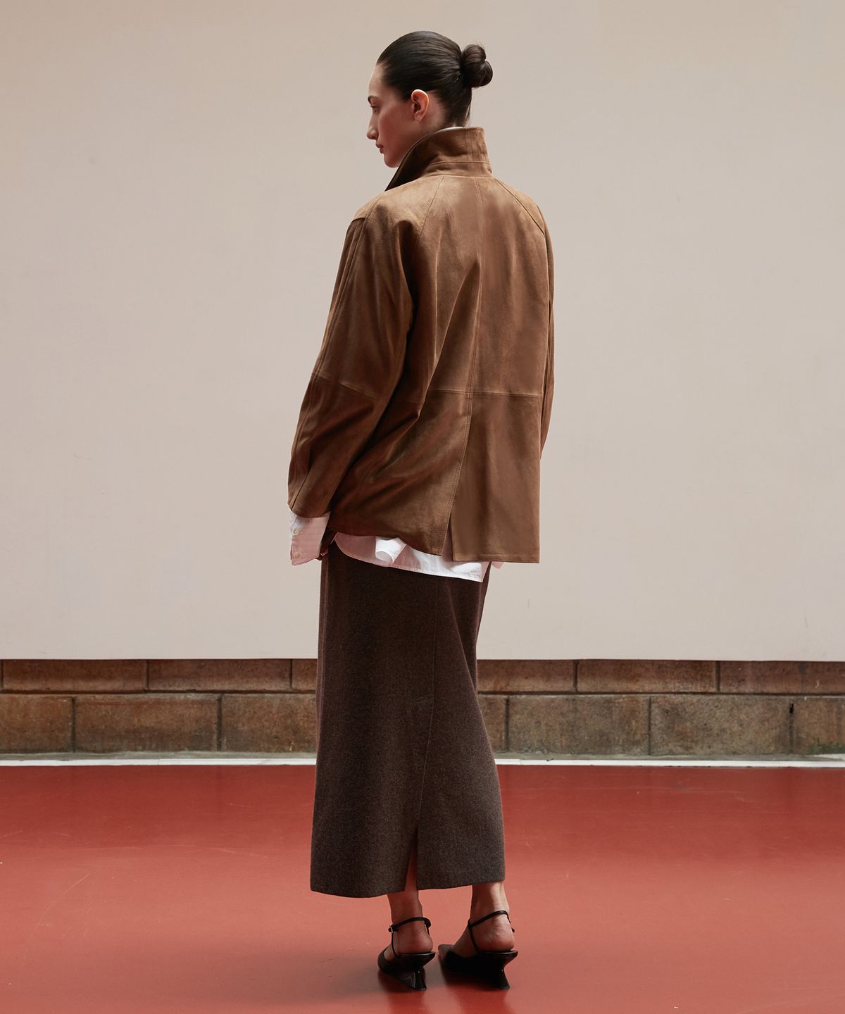 베르데마르(VERDEMAR) Suede Safari Jacket_Mocha Mousse