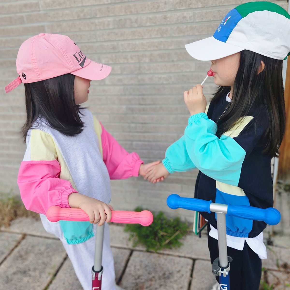 붐붐키즈(BOOMBOOMKIDS) SS25F05 컬러블럭츄리닝 (키즈 주니어)