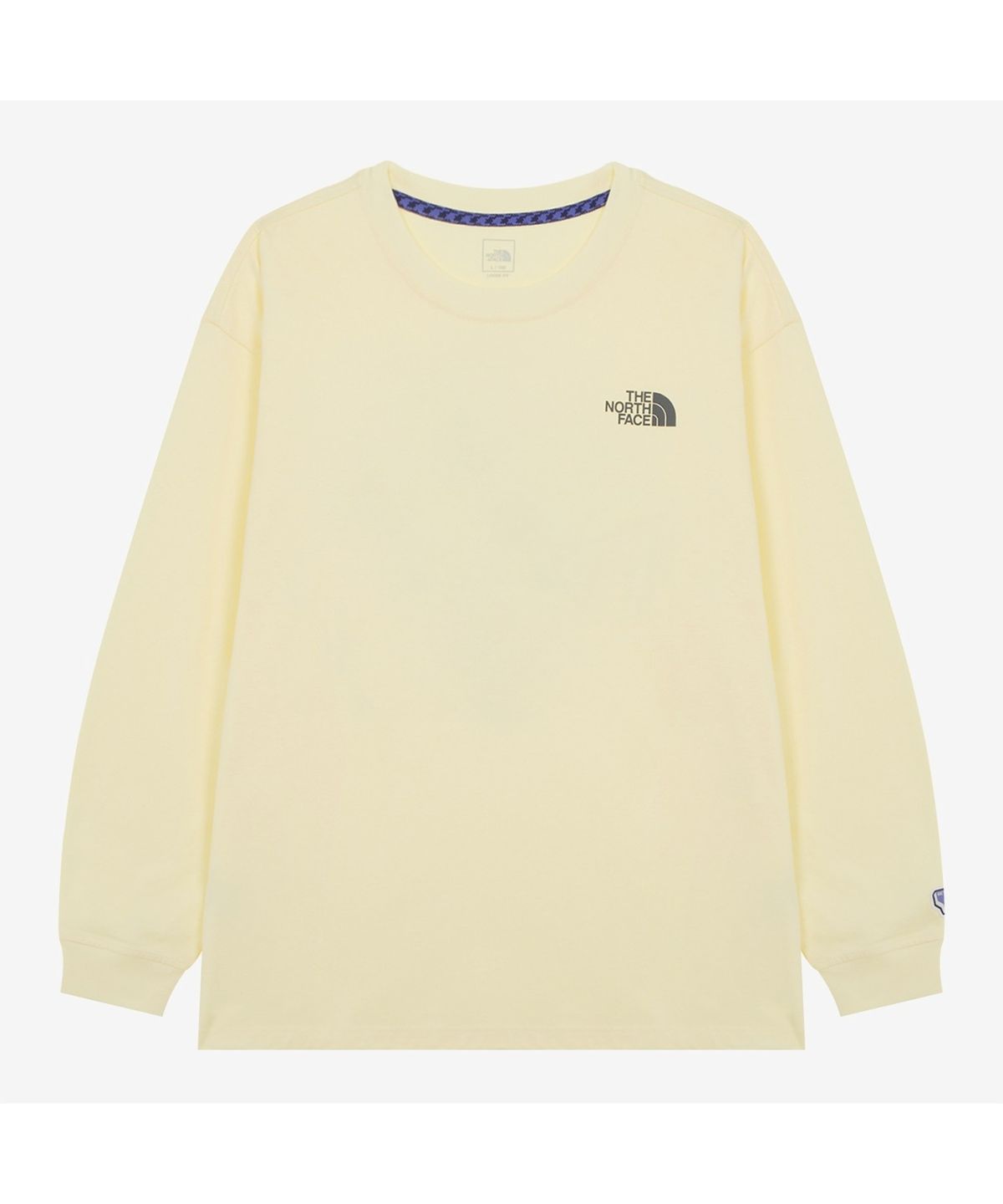 노스페이스(THE NORTH FACE) NT7TR70C 남성 카라비너 긴팔 티셔츠 PASTEL_YELLOW