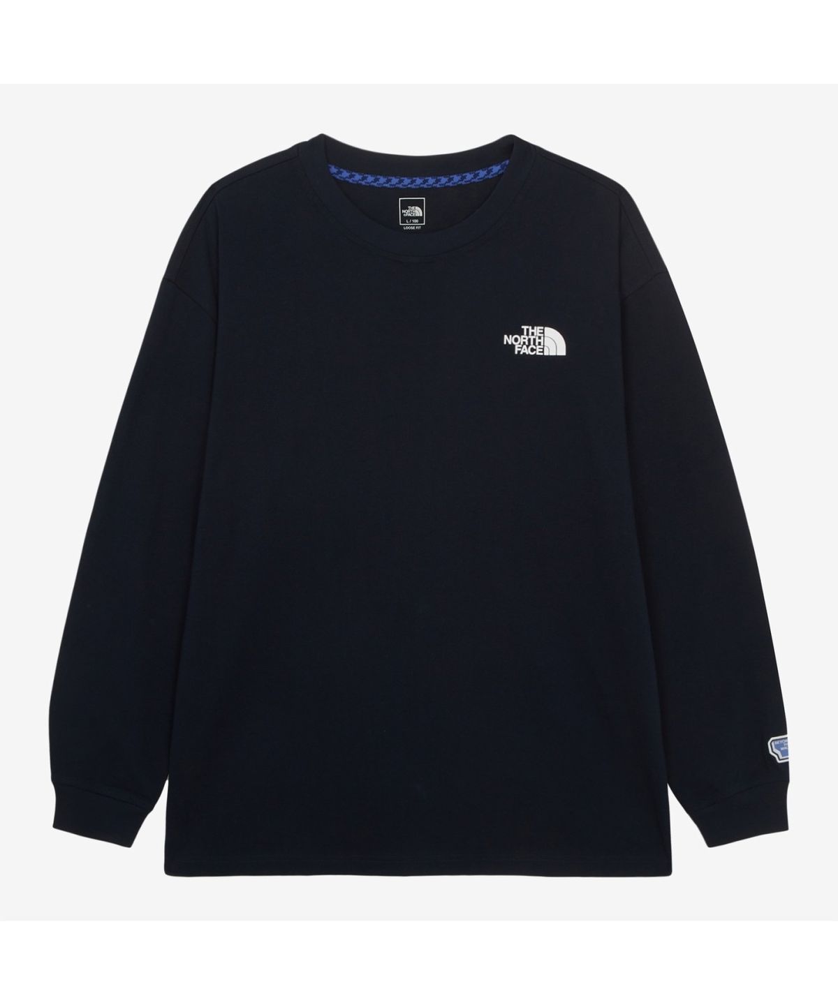 노스페이스(THE NORTH FACE) NT7TR70B 남성 카라비너 긴팔 티셔츠 MIDNIGHT_NAVY