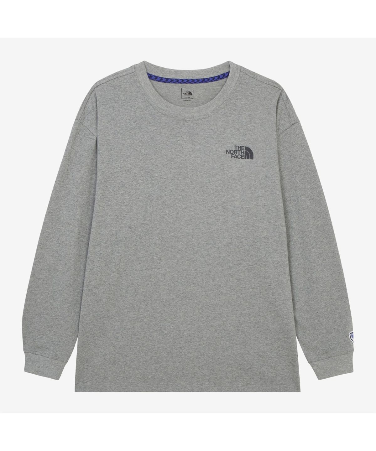노스페이스(THE NORTH FACE) NT7TR70A 남성 카라비너 긴팔 티셔츠 MELANGE_GREY