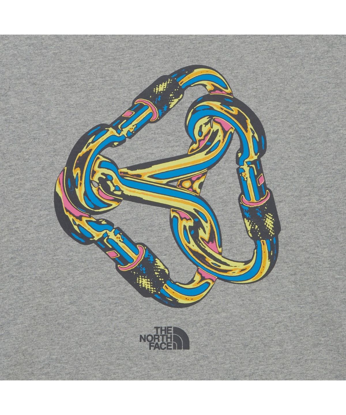노스페이스(THE NORTH FACE) NT7TR70A 남성 카라비너 긴팔 티셔츠 MELANGE_GREY