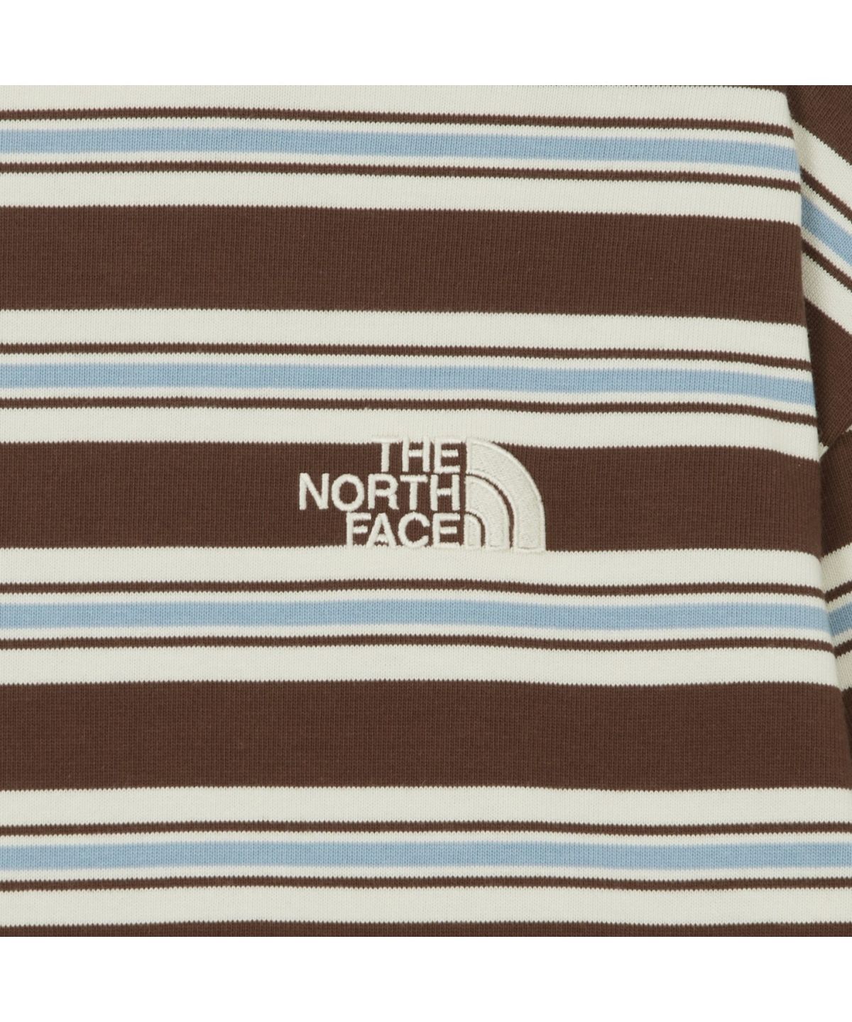 노스페이스(THE NORTH FACE) NT7TR56B 남성 이지온 스트라이프 긴팔 티셔츠 BRICK