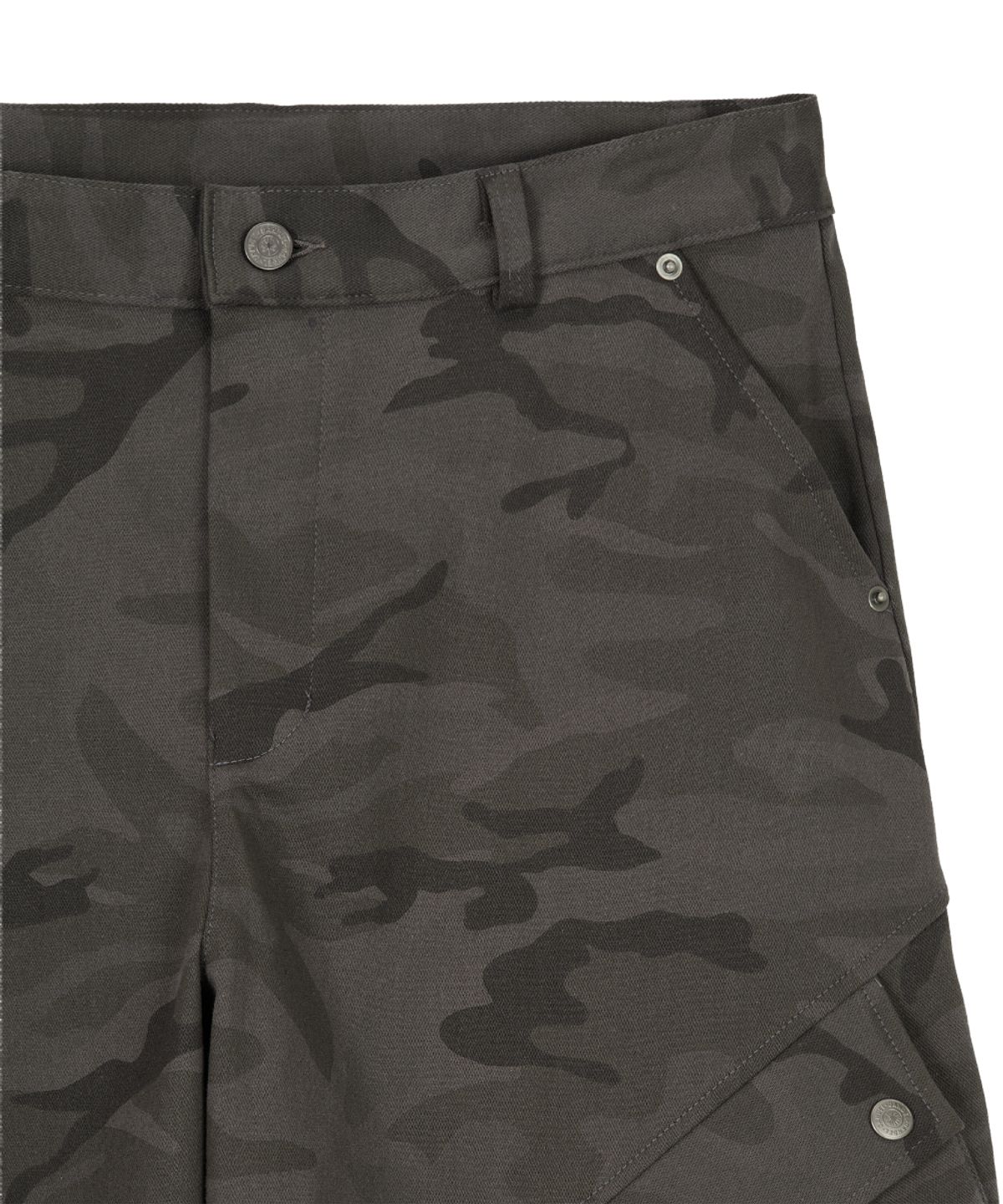 단델(DANDEL) DD camo pin-tuck cargo pants (DARK GREY)