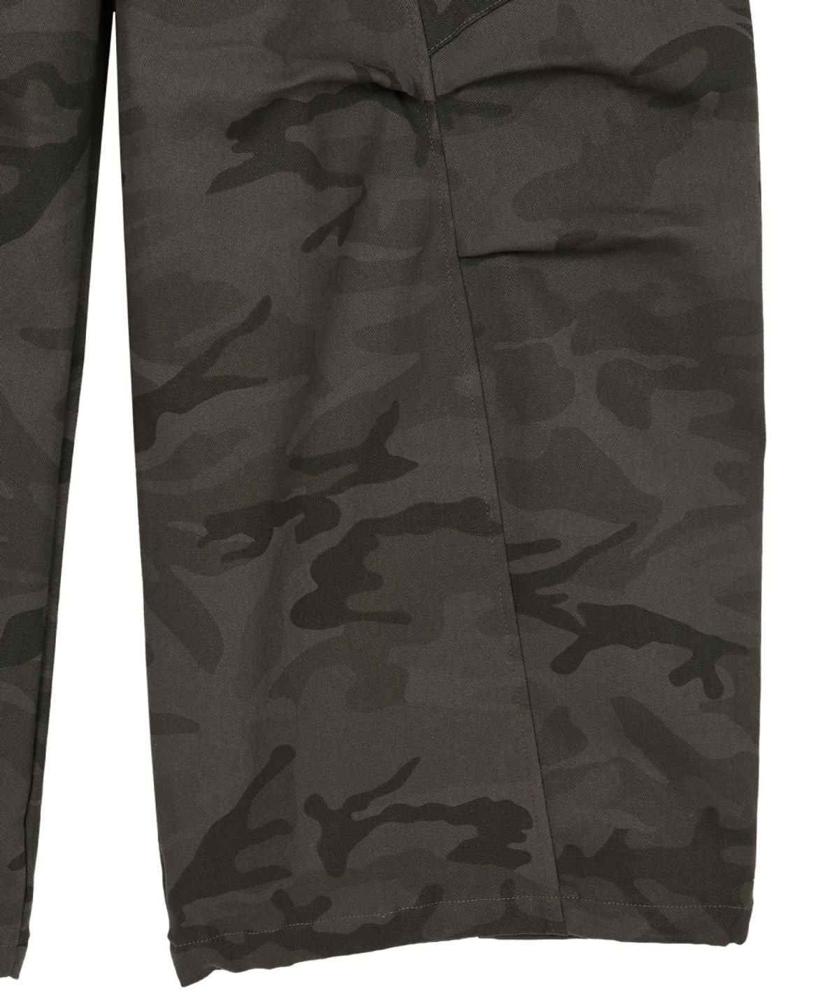 단델(DANDEL) DD camo pin-tuck cargo pants (DARK GREY)