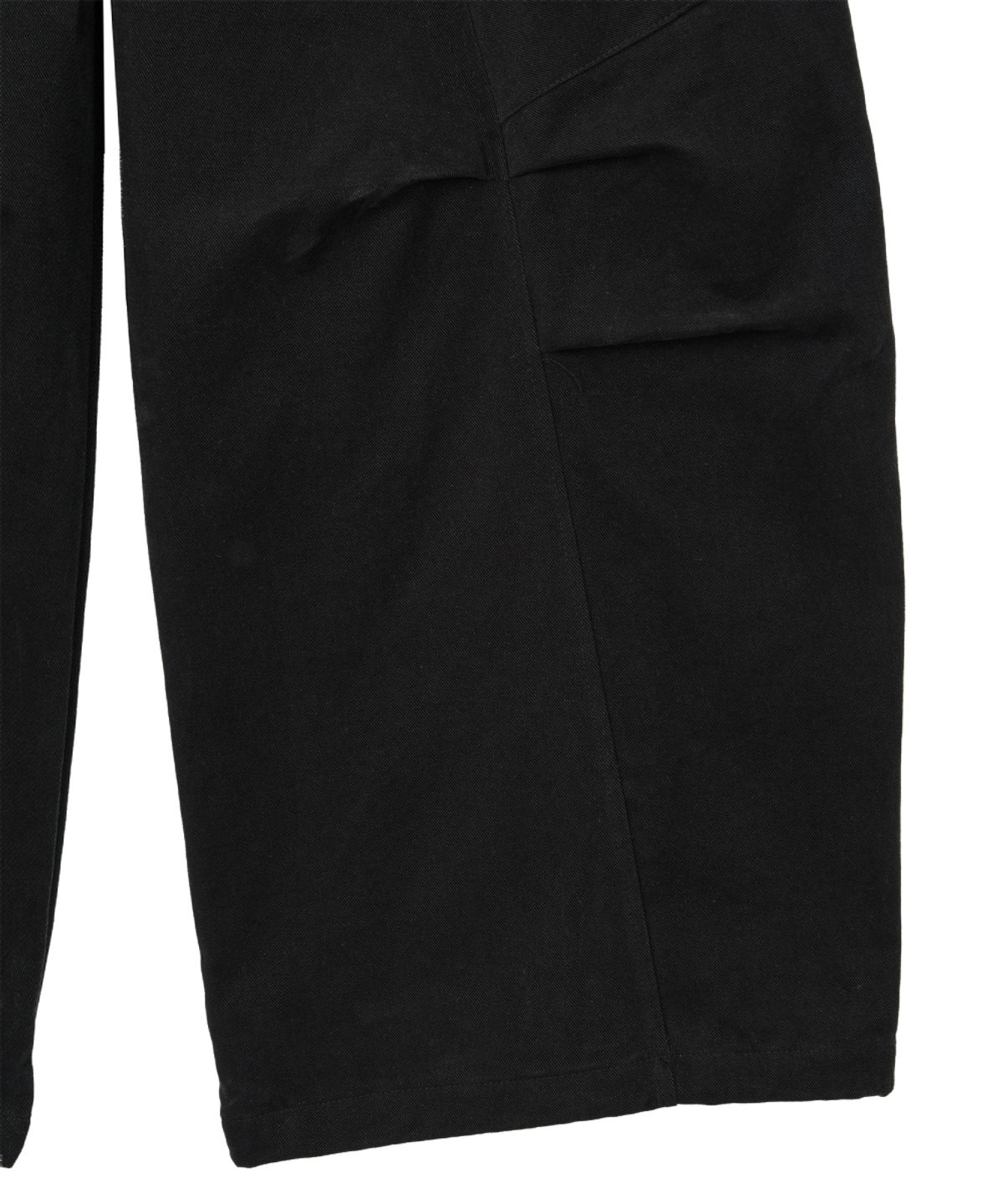 단델(DANDEL) DD studded pin-tuck cargo pants (BLACK)