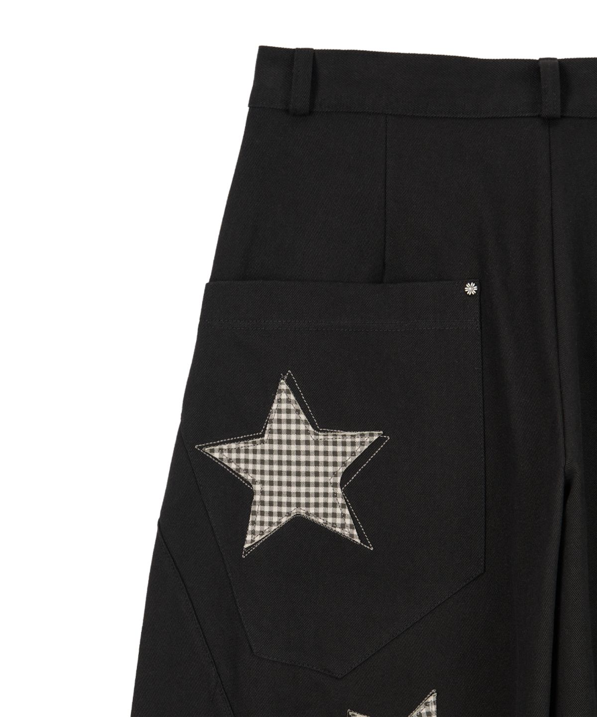 단델(DANDEL) DD star applique balloon pants (BLACK)