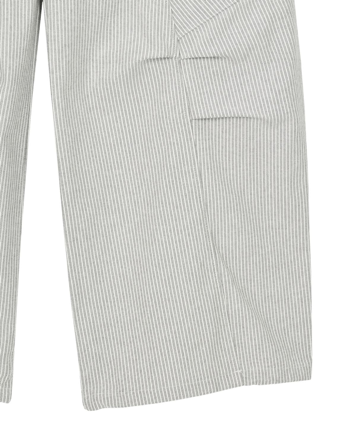 단델(DANDEL) DD reverse stripe pin-tuck cargo pants (GREY)