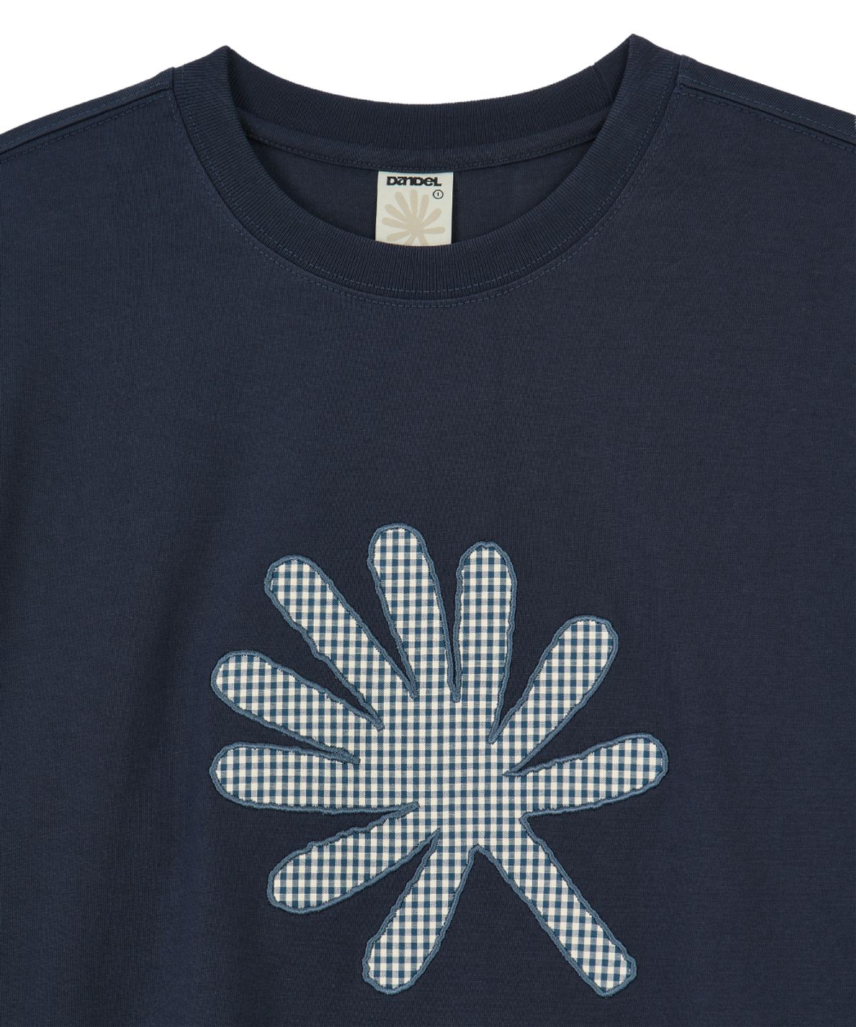 단델(DANDEL) DD symbol applique long sleeve (NAVY)
