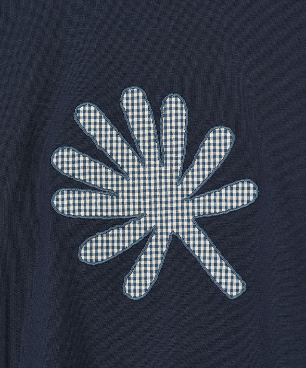 단델(DANDEL) DD symbol applique long sleeve (NAVY)