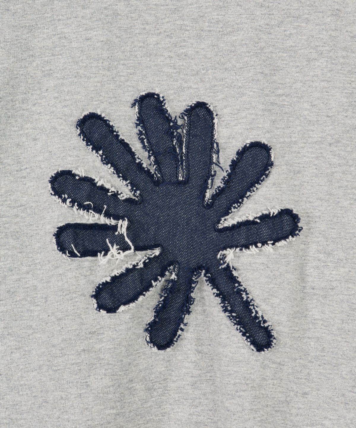 단델(DANDEL) DD symbol applique long sleeve (GREY)