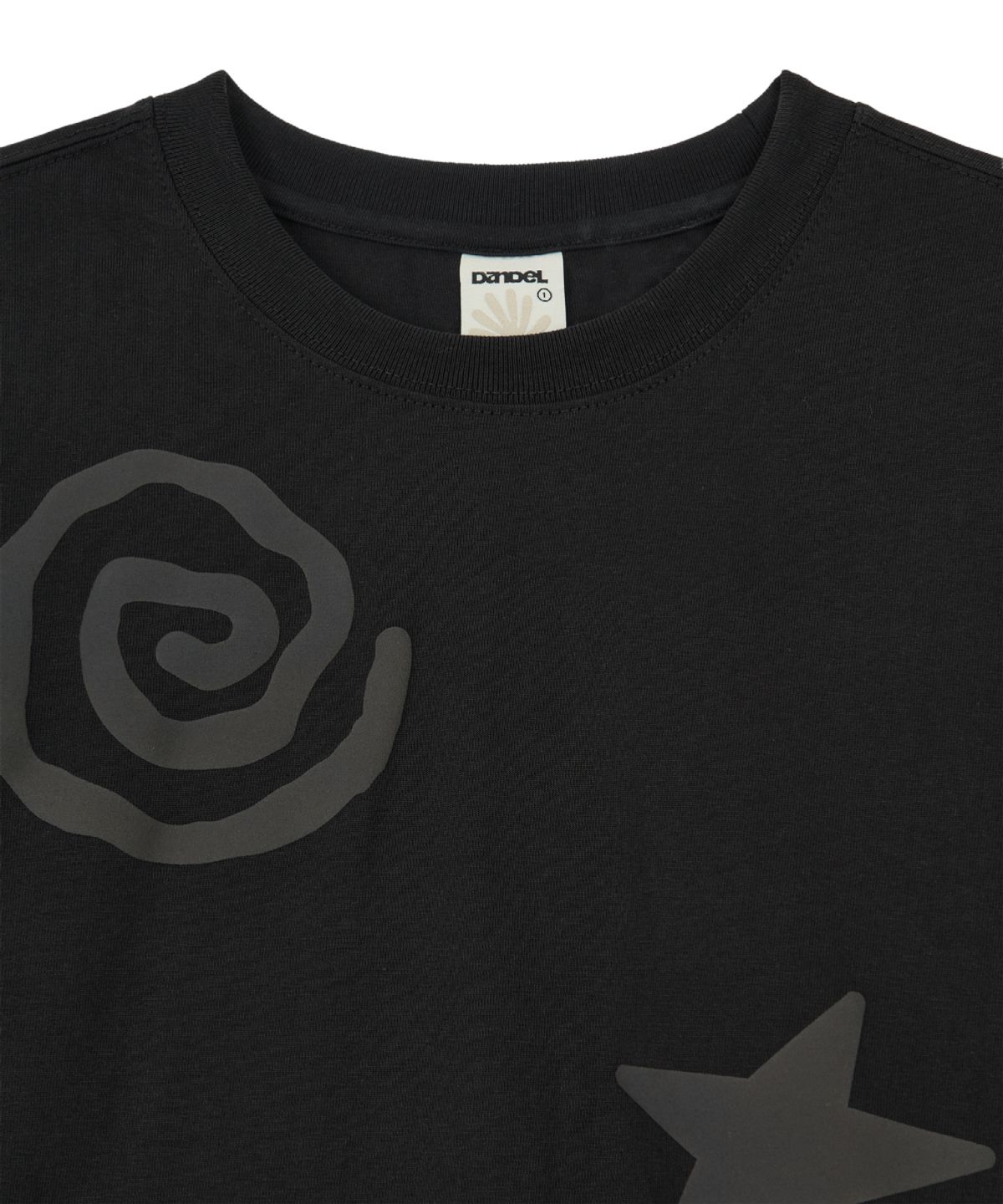 단델(DANDEL) DD spiral star long sleeve (BLACK)