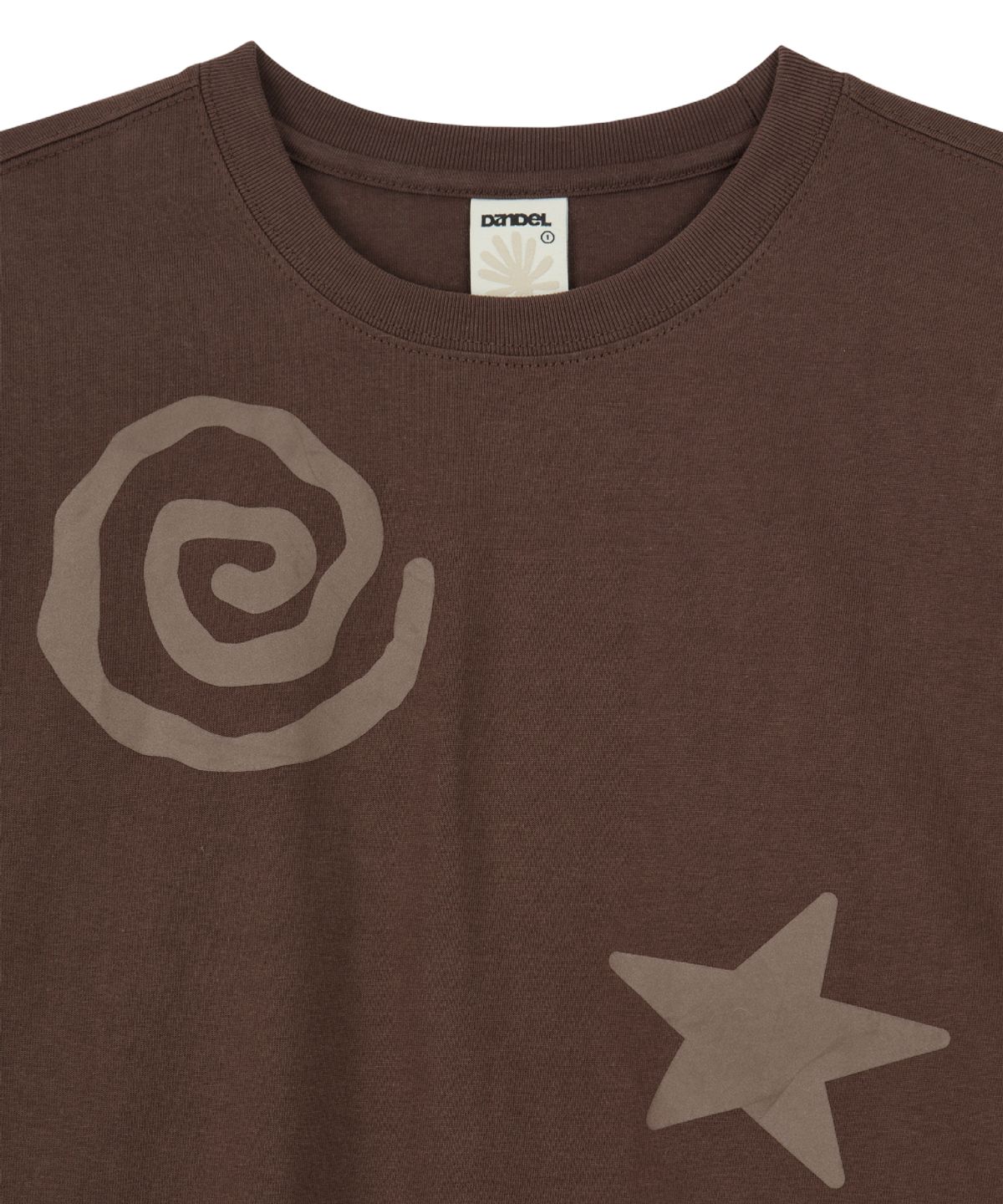 단델(DANDEL) DD spiral star long sleeve (BROWN)