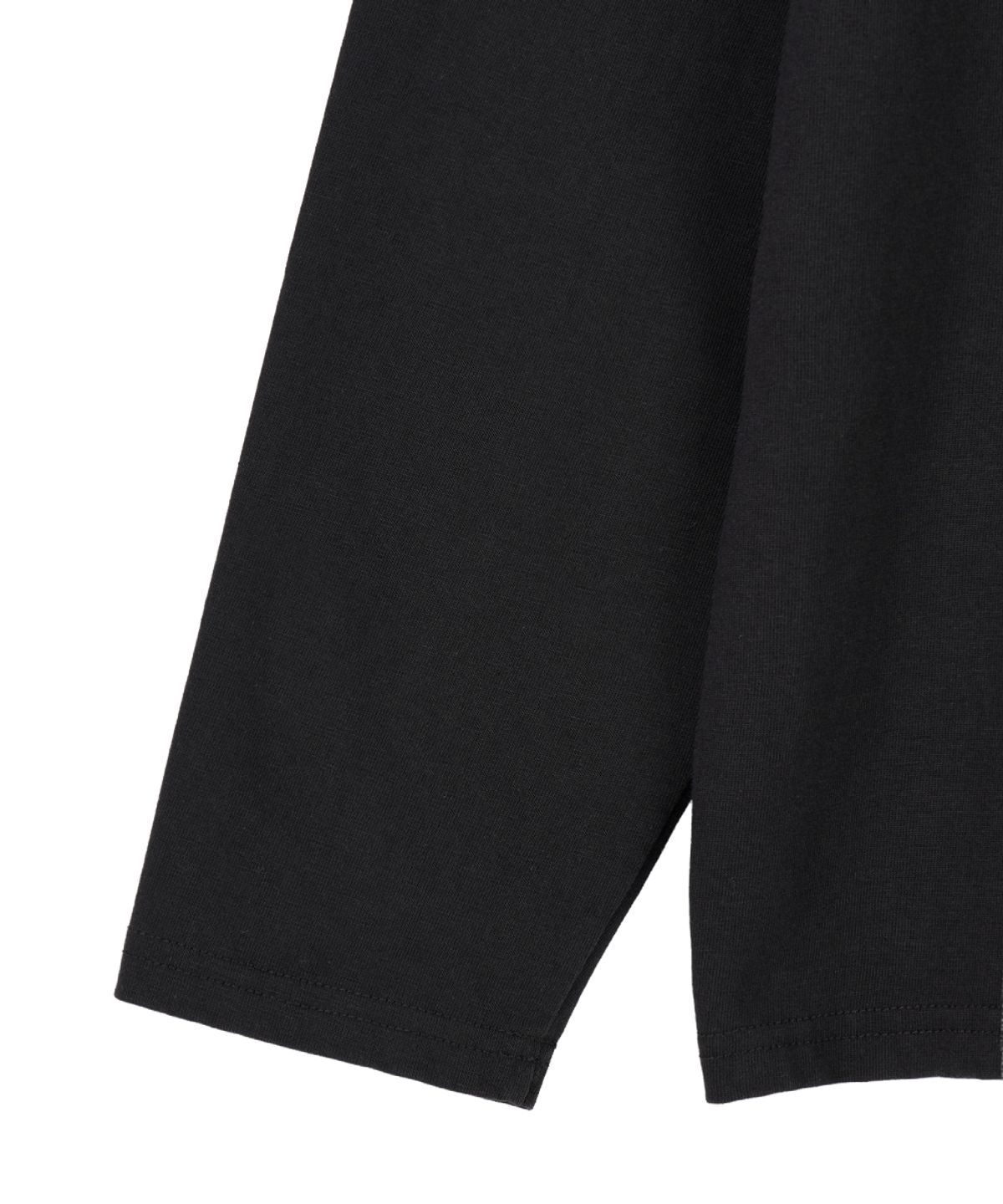 단델(DANDEL) DD union jack applique long sleeve (BLACK)
