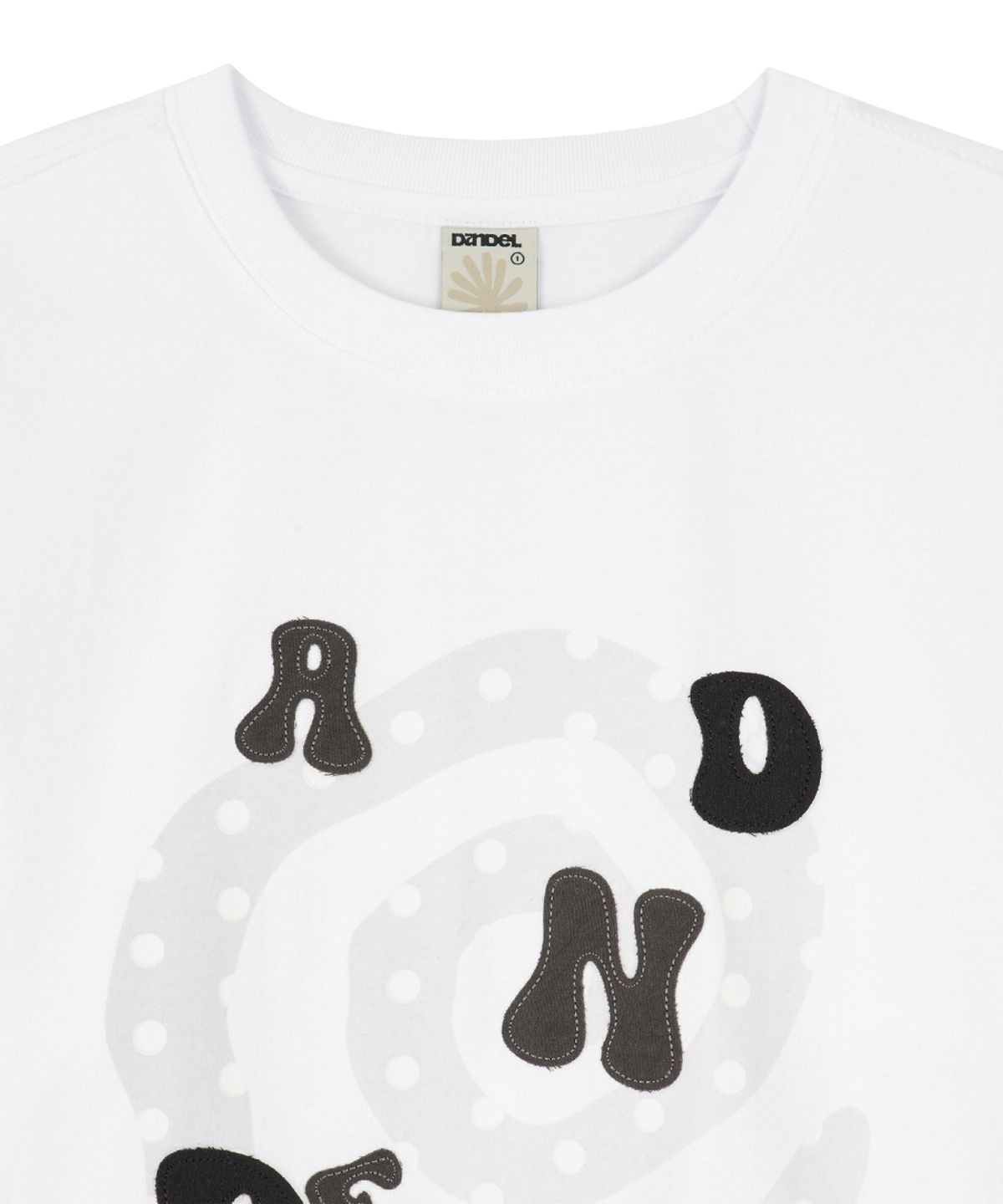 단델(DANDEL) DD type applique long sleeve (WHITE)
