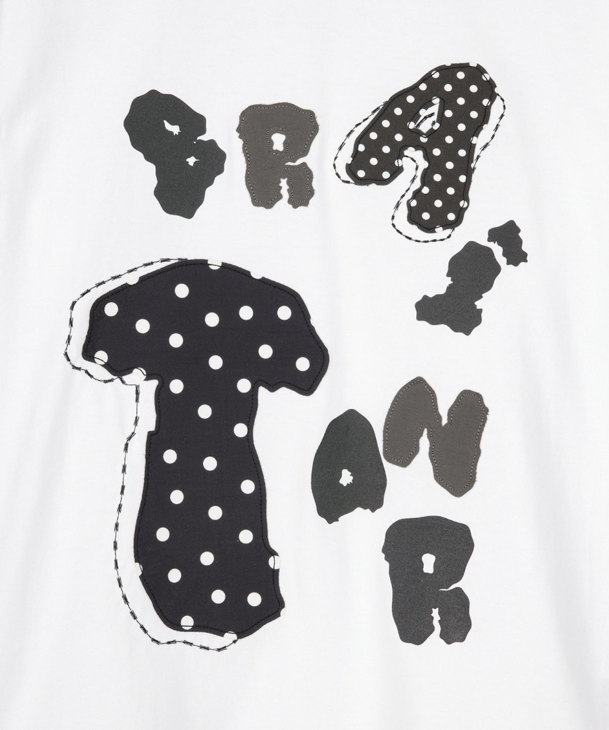 단델(DANDEL) DD rot applique long sleeve (WHITE)