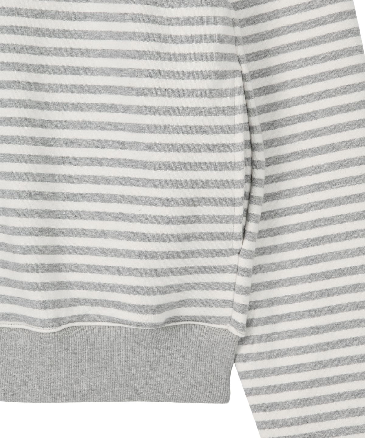 단델(DANDEL) DD star ruffle stripe hoodie zip-up (IVORY)