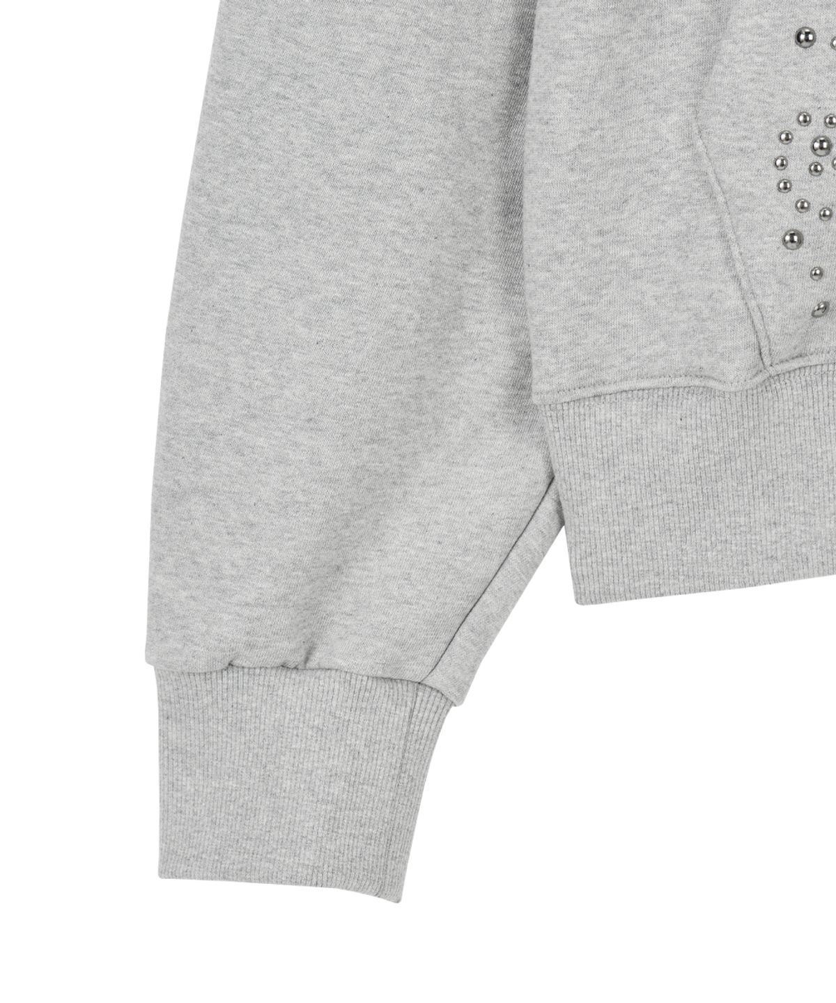 단델(DANDEL) DD wing studded hoodie zip-up (GREY)