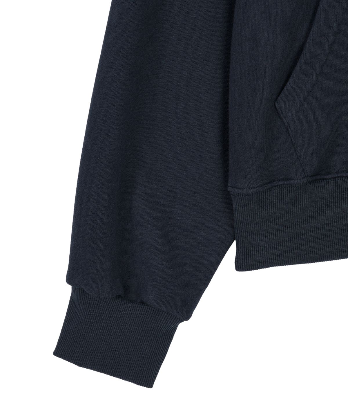 단델(DANDEL) DD heart check lining hoodie zip-up (NAVY)
